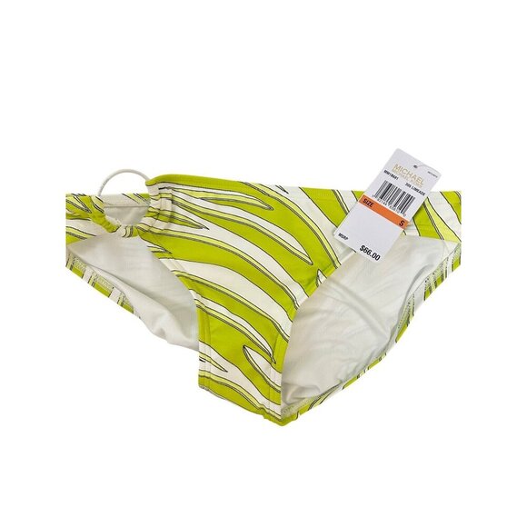 Michael Michael Kors Limeade  One-Piece Swimsuit With Side Tie Bikini Bottoms Sm - Picture 2 of 7
